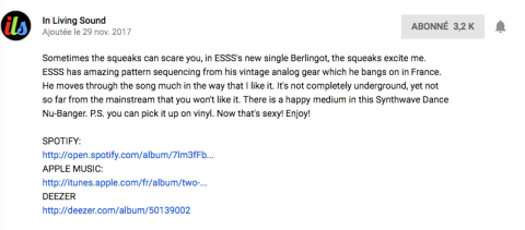 ESSS interview on In Living Sound Channel